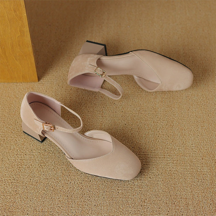 High Chunky Heel Shoes
