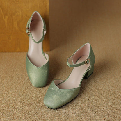 High Chunky Heel Shoes