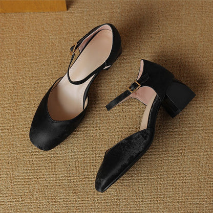 High Chunky Heel Shoes
