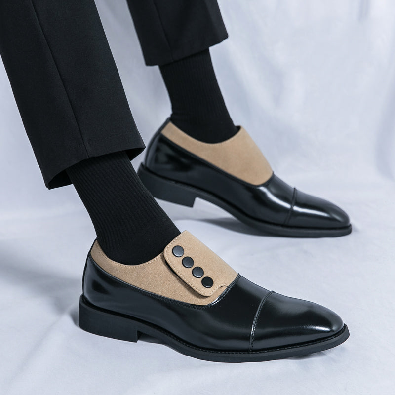 Two Tone Leather Oxford Shoes