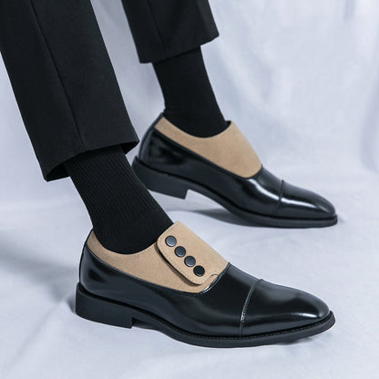 Two Tone Leather Oxford Shoes