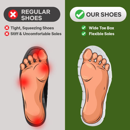 Comfortable Walking Shoes for Women with Wide Fit and Mesh Upper