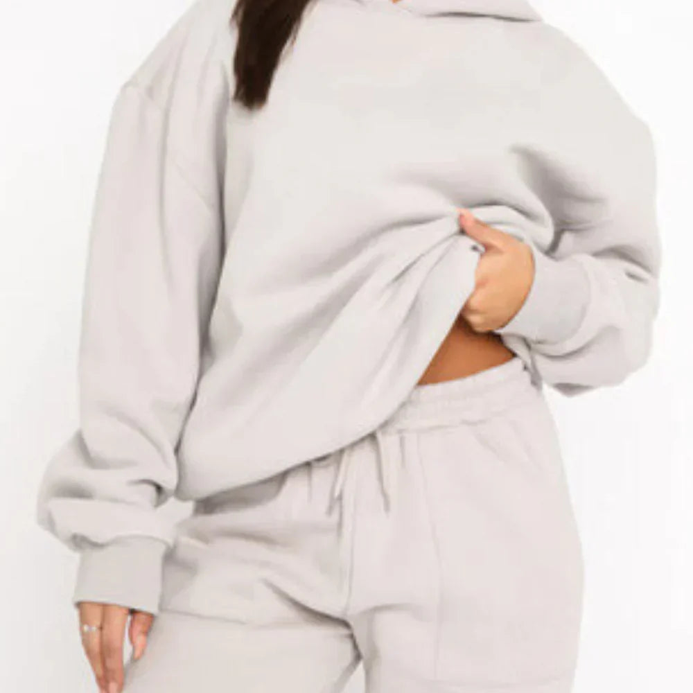 Men's Hoodie Tracksuit Cotton Leisure Wear Set - VibreMode