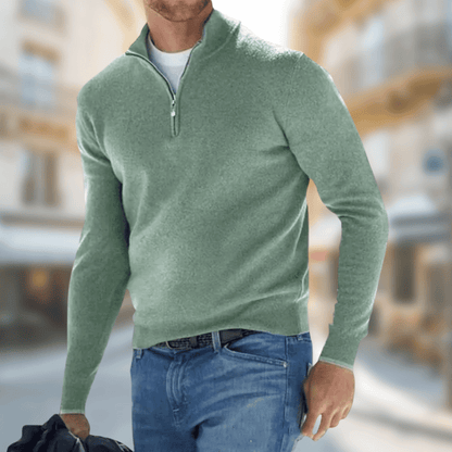 Lightweight Men's Spring Quarter Zip Pullover