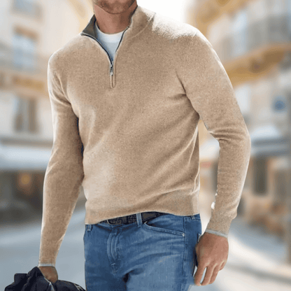Lightweight Men's Spring Quarter Zip Pullover
