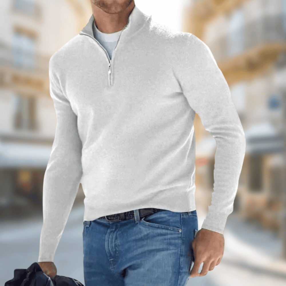 Lightweight Men's Spring Quarter Zip Pullover