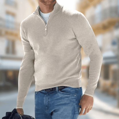Lightweight Men's Spring Quarter Zip Pullover