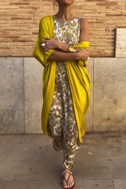 Women's Elegant Maxi Dress Set - VibreMode