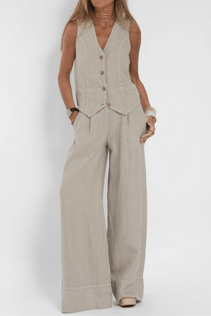 Women's Elegant Two Piece Summer Set - VibreMode