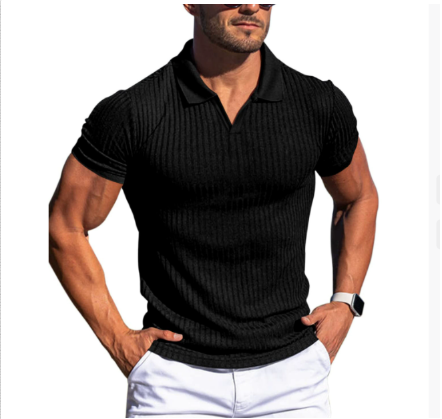 Men's Polo Shirt Cotton Short Sleeve Navy