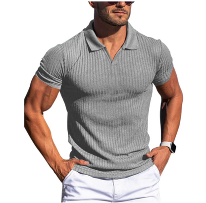 Men's Polo Shirt Cotton Short Sleeve Navy