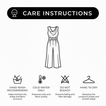 Women's Flowy Wide Leg Jumpsuit V Neck