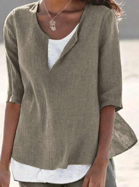 Relaxed Fit Everyday Women Blouse - VibreMode
