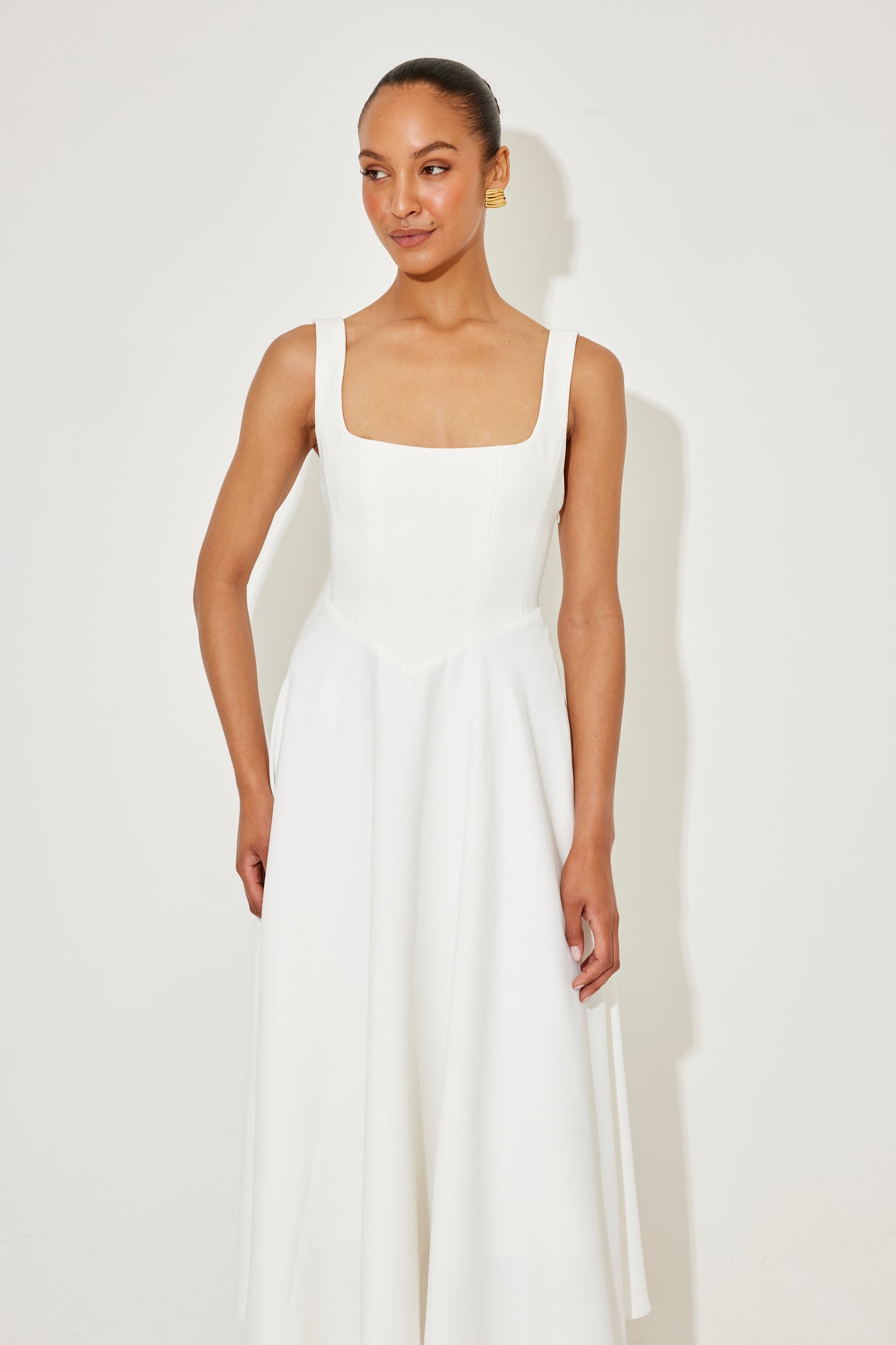 Elegant Casual Midi Dress