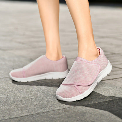 Comfortable Wide Fit Walking Shoes for Women with Adjustable Strap