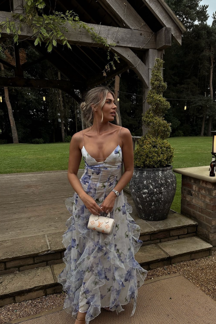 Elegant Lace Garden Party Maxi Dress for Women