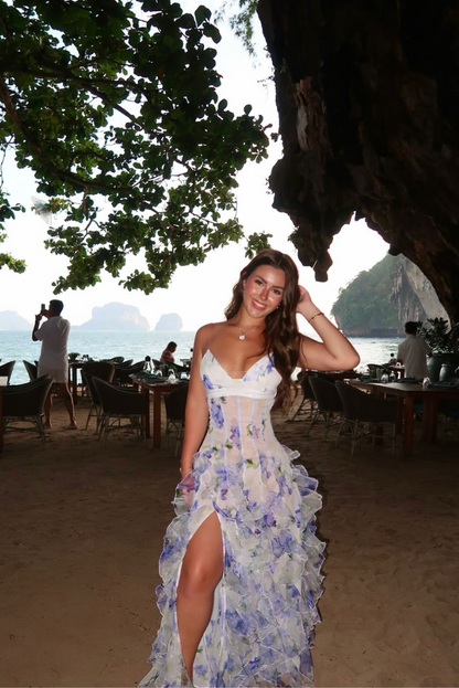 Elegant Lace Garden Party Maxi Dress for Women