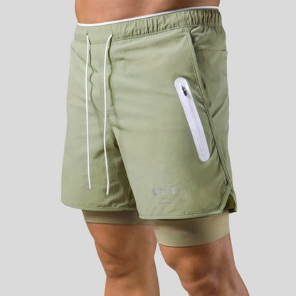 Men's 2-In-1 Sports Training Shorts
