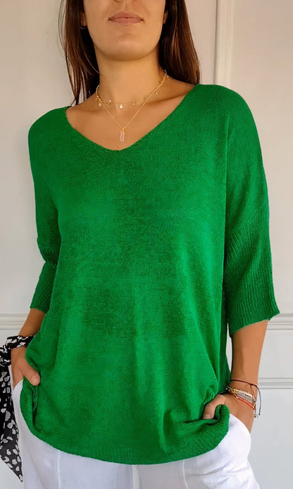 Women's V-Neck Knitted