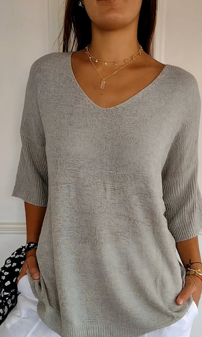 Women's V-Neck Knitted