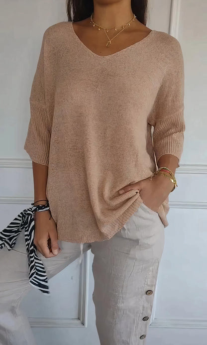 Women's V-Neck Knitted