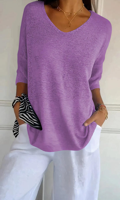 Women's V-Neck Knitted