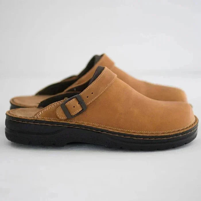 Comfortable Orthopedic Leather Loafers - VibreMode