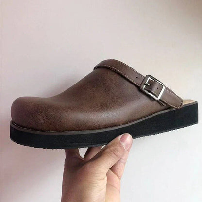 Comfortable Mens Genuine Leather Slip On Clogs