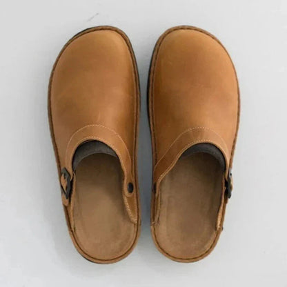 Comfortable Mens Genuine Leather Slip On Clogs