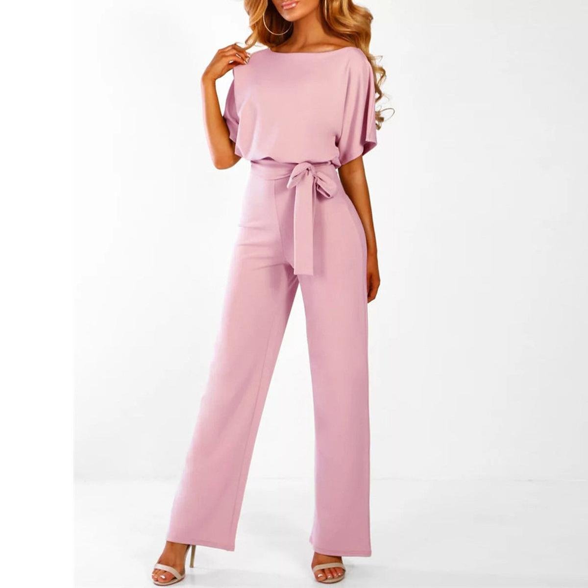 Floral Women's Loose Fit Summer Pants Set