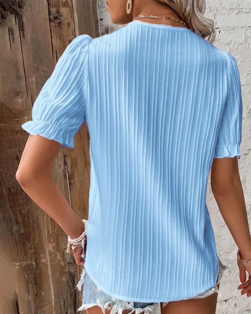 Women's Lace Blouse V-Neck