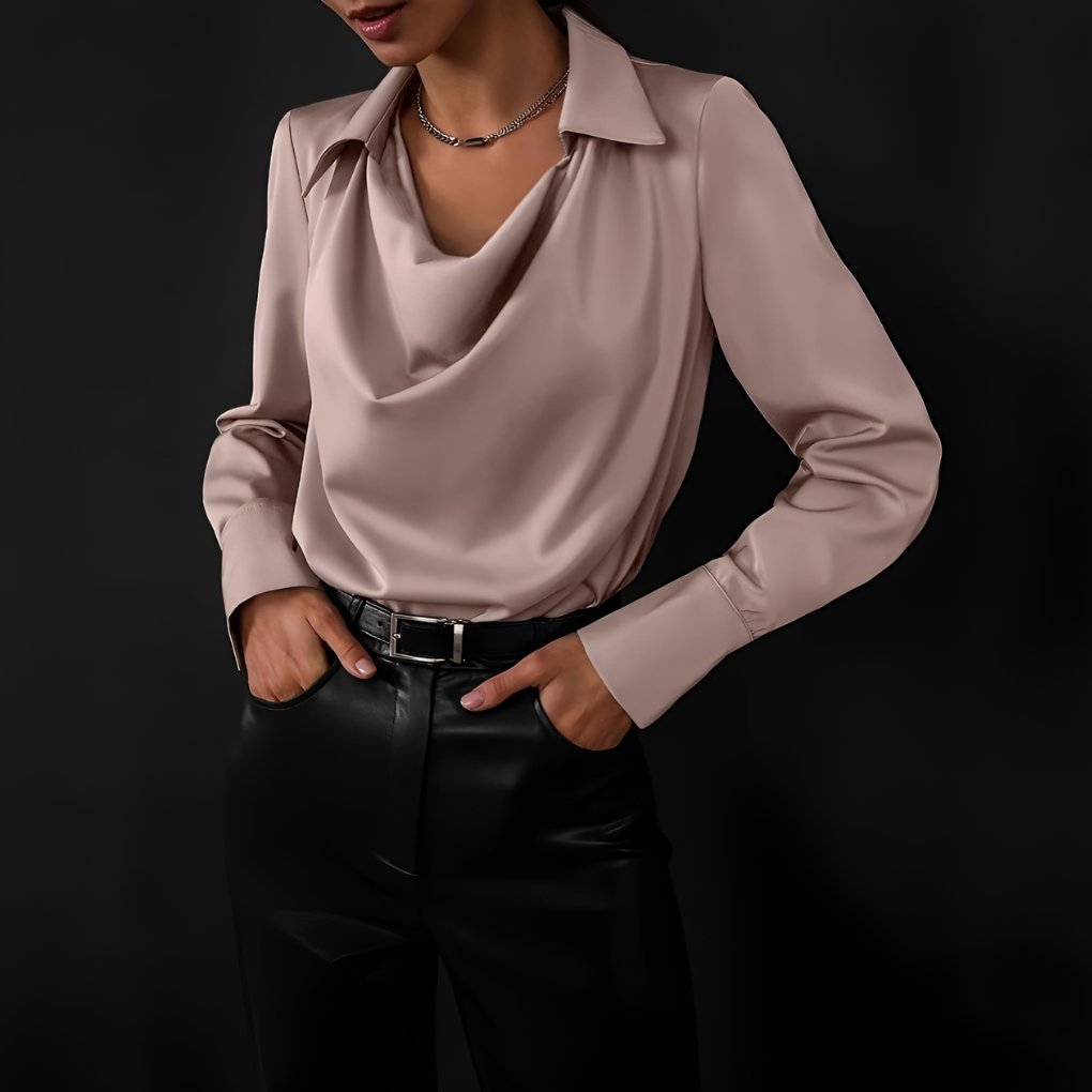 Women's Silk Blouse Elegant Lightweight - VibreMode