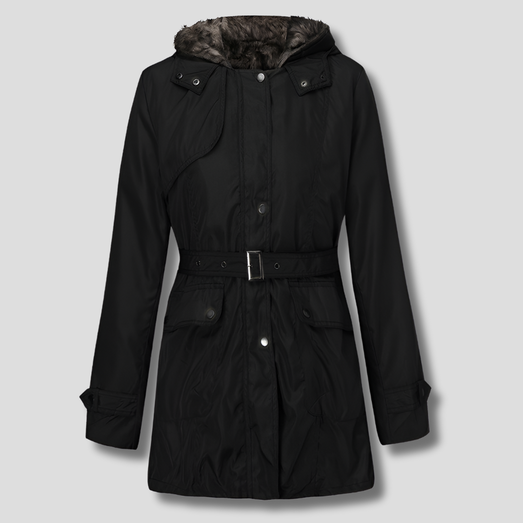 Women's Parka Faux Fur Lining Coat - VibreMode