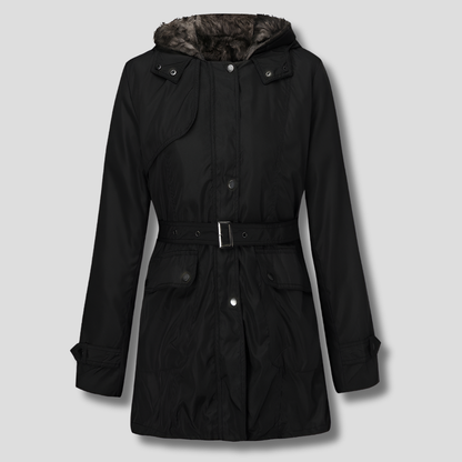 Women's Parka Faux Fur Lining Coat - VibreMode