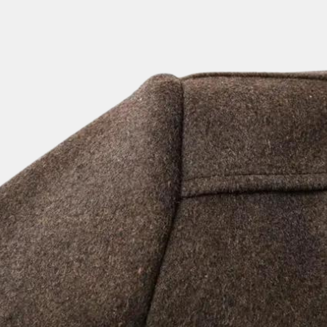 Men's Winter Coat Button Up With Pockets