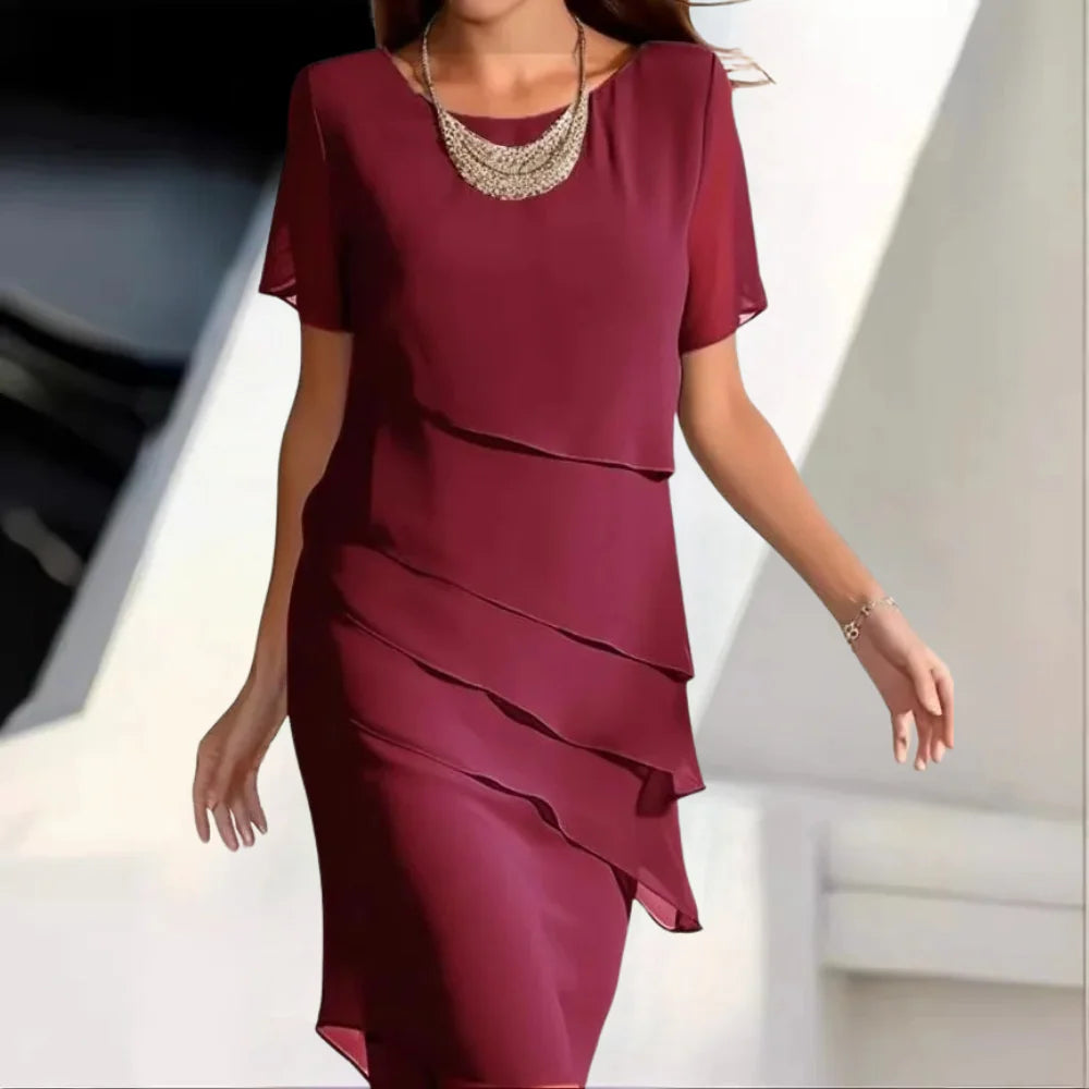 Women's Chiffon Midi Dress