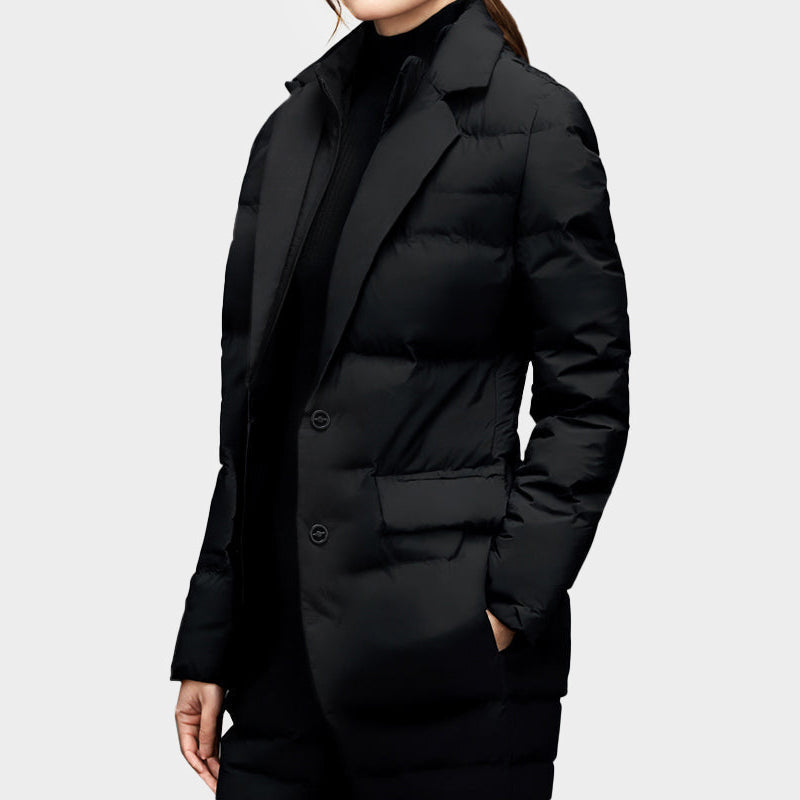 Insulated Fitted Down Winter Coat