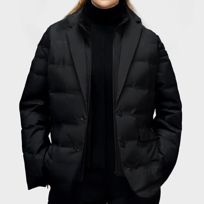 Insulated Fitted Down Winter Coat