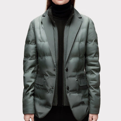Insulated Fitted Down Winter Coat