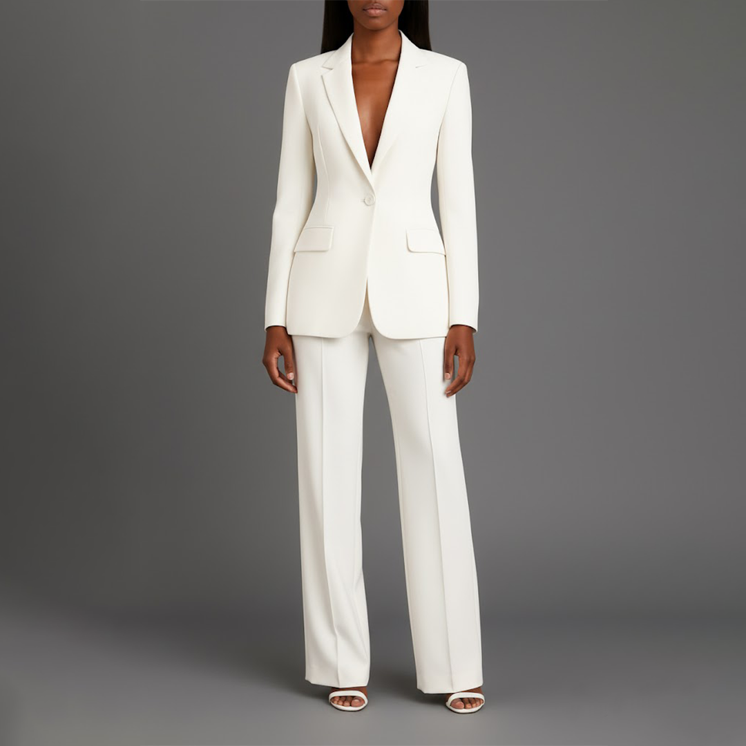 Women's Long Blazer Suit Set Pants - VibreMode