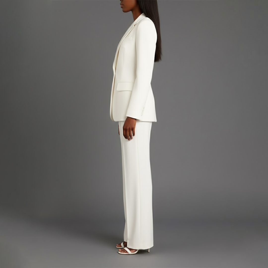 Women's Long Blazer Suit Set Pants
