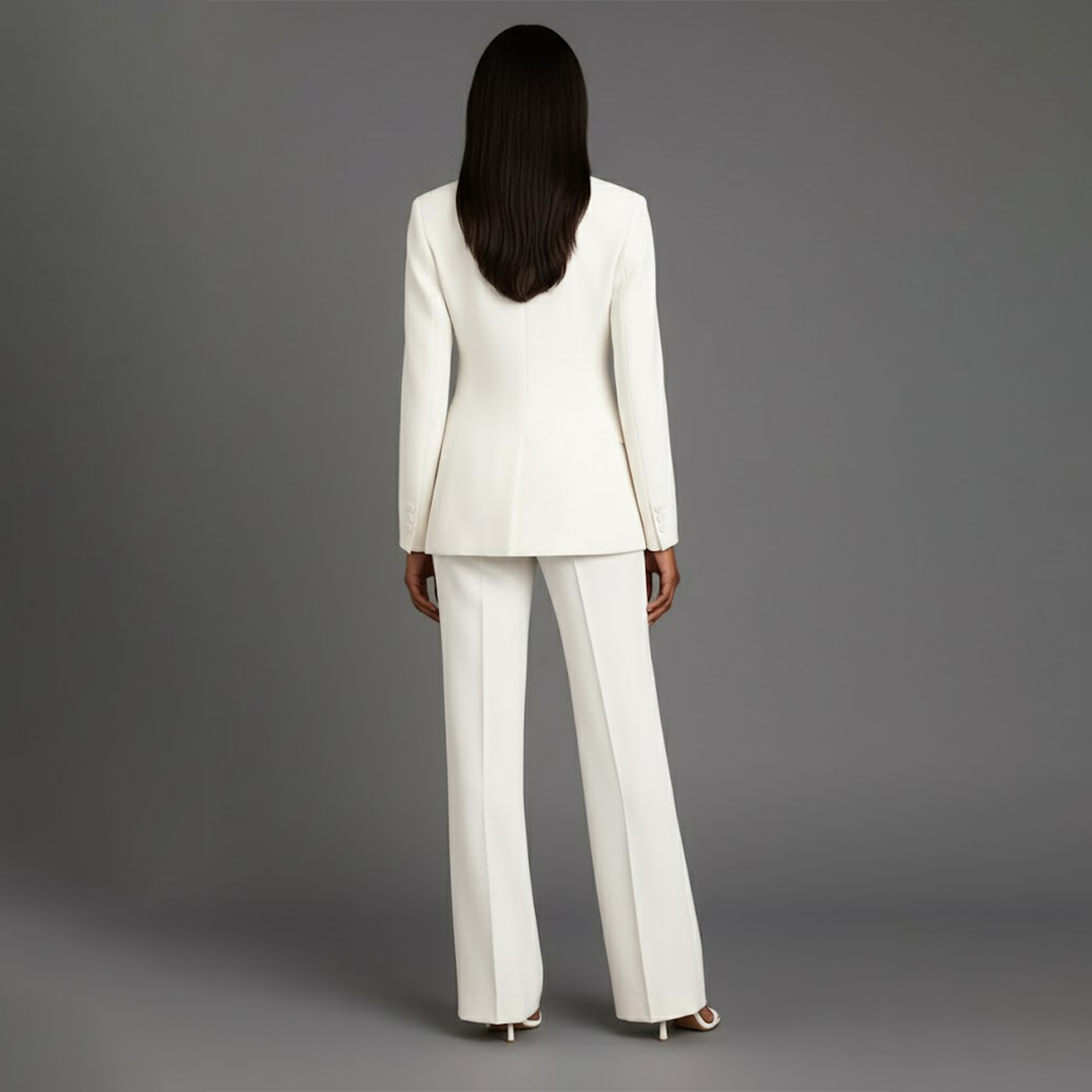 Women's Long Blazer Suit Set Pants
