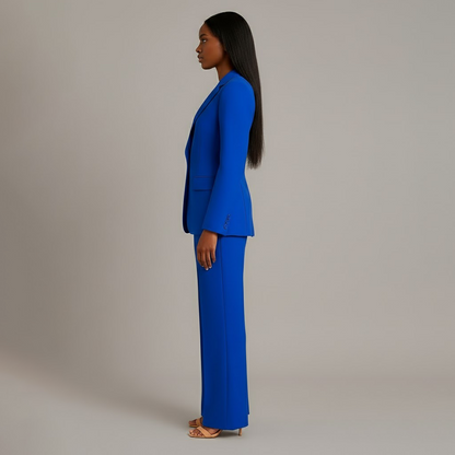 Women's Long Blazer Suit Set Pants