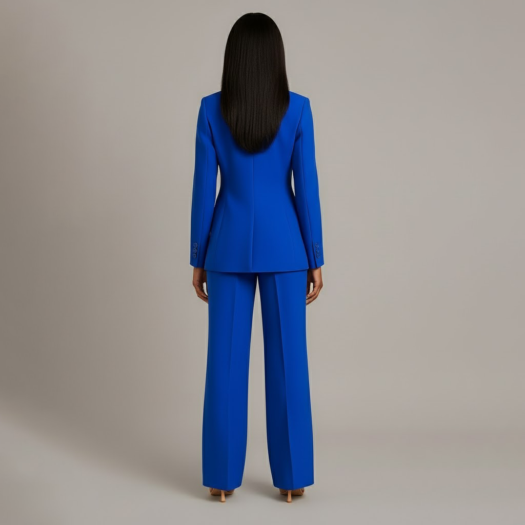Women's Long Blazer Suit Set Pants