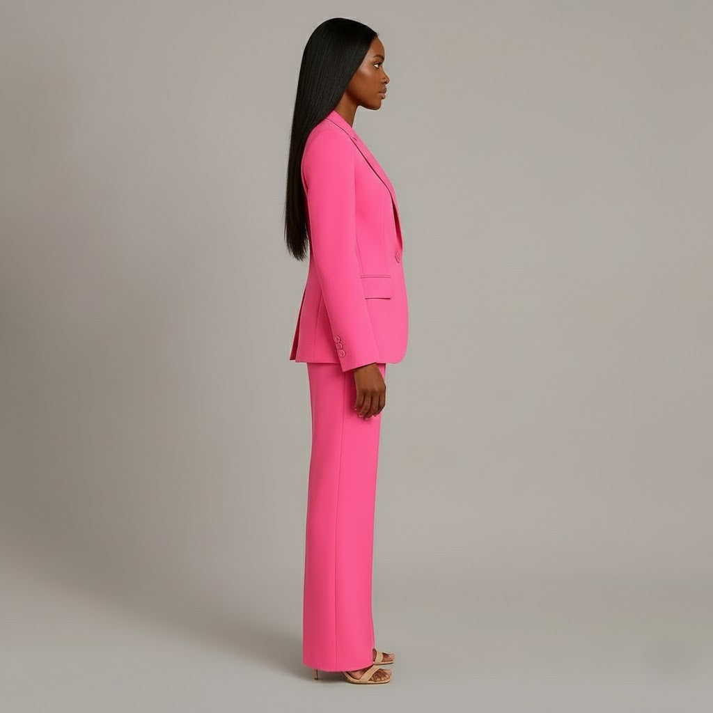 Women's Long Blazer Suit Set Pants