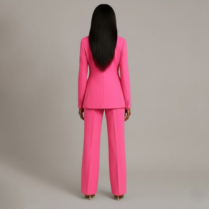 Women's Long Blazer Suit Set Pants