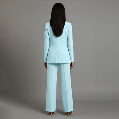 Women's Long Blazer Suit Set Pants