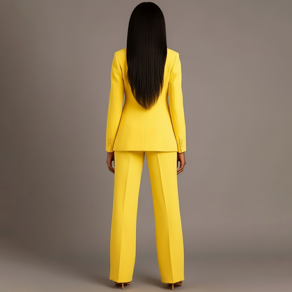 Women's Long Blazer Suit Set Pants
