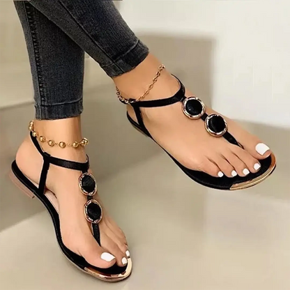 Women's Embellished Thong Sandals Comfortable - VibreMode