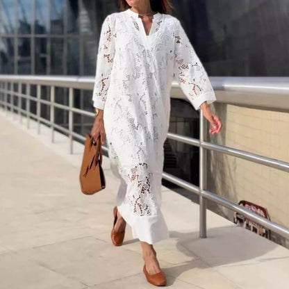 Women's Elegant Lightweight Dress Loose Sleeves - VibreMode